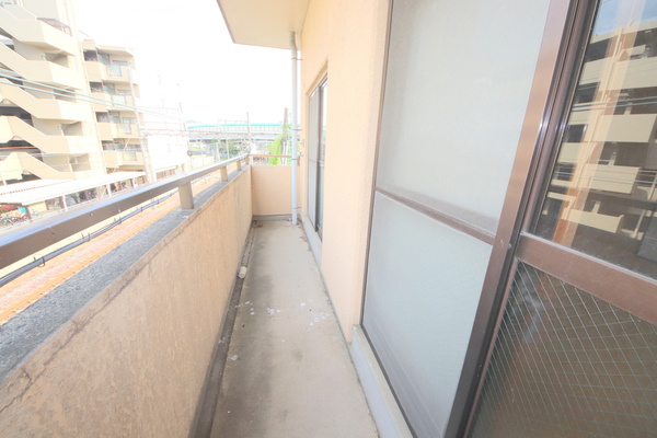 下村コーポⅢのバルコニー