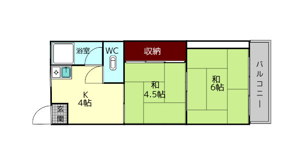 壱分マンションの間取り