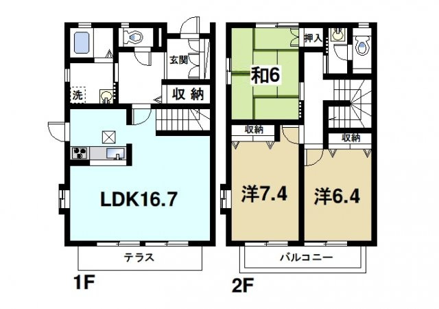 昴の郷学園前の間取り|家族でゆったりと生活を満喫できます