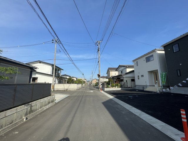 福島市北沢又　Cradle Garden　全2棟の前面道路含む現地写真|バルコニーからの景色になります☆