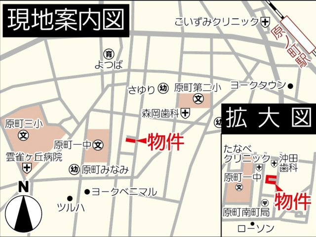 南相馬市原町区南町　Livele Garden　全9棟の地図