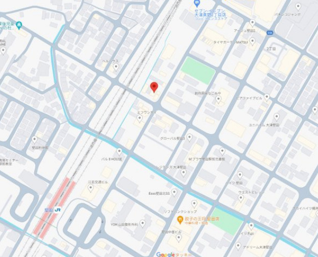 大津市真野２丁目の店舗事務所の地図