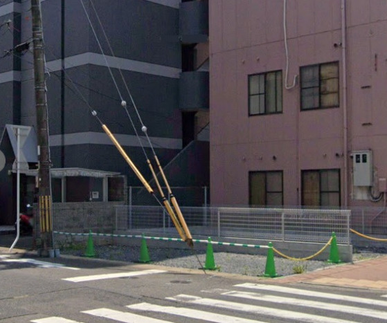 大津市島の関の事業用地の外観