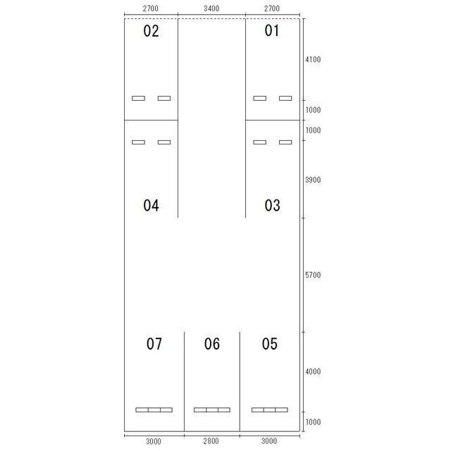 岐阜市長良子正賀の駐車場の外観