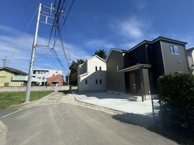 新築　高崎市倉賀野町9期　Heartful　Town　1号棟の前面道路含む現地写真|現地写真　北側接道幅員約4ｍ