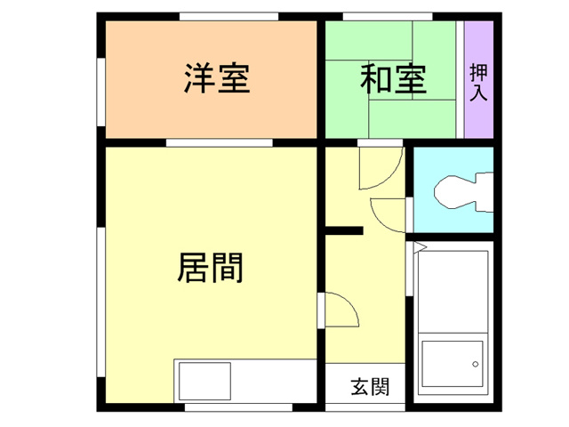 ファミリーコーポＢ棟の間取り