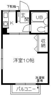 【間取り】 | クリンピアＹ | 明るい洋室１０帖！