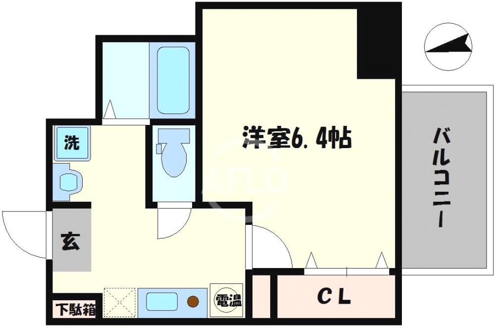 みおつくし西なんばの間取り|みおつくし西なんば　角部屋タイプ