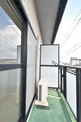 桜マンションのバルコニー