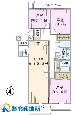 パークタウン茅ヶ崎　5号棟の間取り