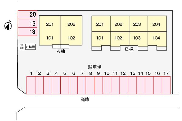 ノ－ヴァ　グランＢの駐車場|駐車場