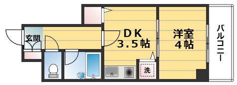 ライオンズマンション五条大宮第2の間取り