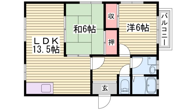 ハウス新町の間取り