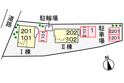 【駐車場】 | ケーズフロントⅠ