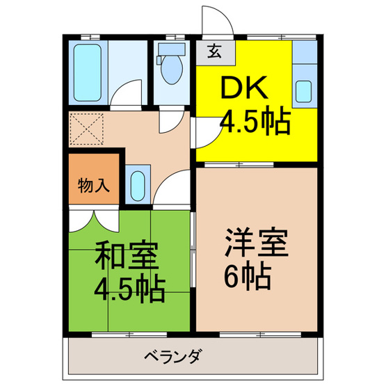【間取り】 | コーポM