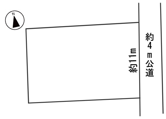 ６３３５０　岐阜市長良子正賀土地の区画図