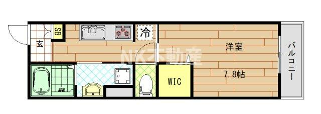 【間取り】 | ハーティ下小阪（河内小阪賃貸） | 間取りです