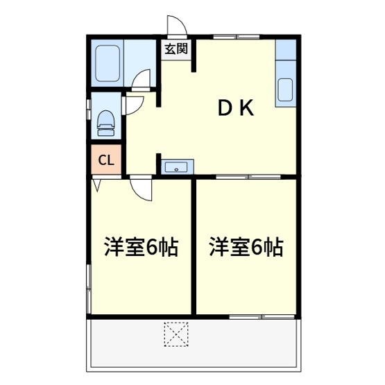 【間取り】 | 藤原ハイツ