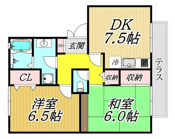 グリーンハウス新伊丹の間取り