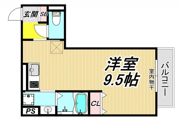 D-room西台の間取り