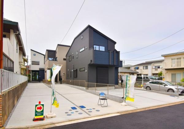 横浜市青葉区荏子田３丁目の新築一戸建の外観|陽当りの良さが伝わります！
是非、現地にてご確認下さい。
