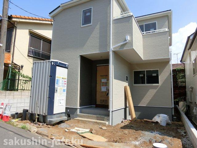 八千代台北１２丁目　新築戸建の外観|八千代台北１２丁目　新築戸建　令和６年９月中旬完成予定　R6.8.25撮影