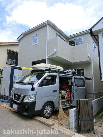 八千代台北１２丁目　新築戸建の外観|八千代台北１２丁目　新築戸建　令和６年９月中旬完成予定　R6.8.10撮影
