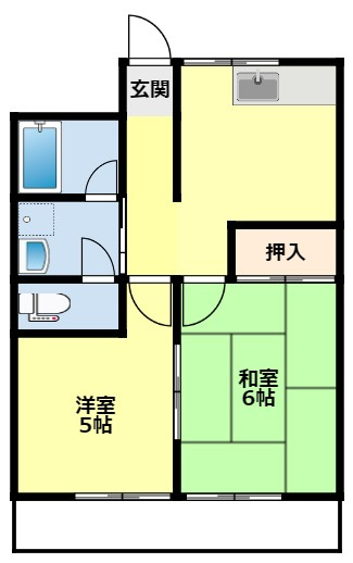 【間取り】 | コーポ石川Ⅱ