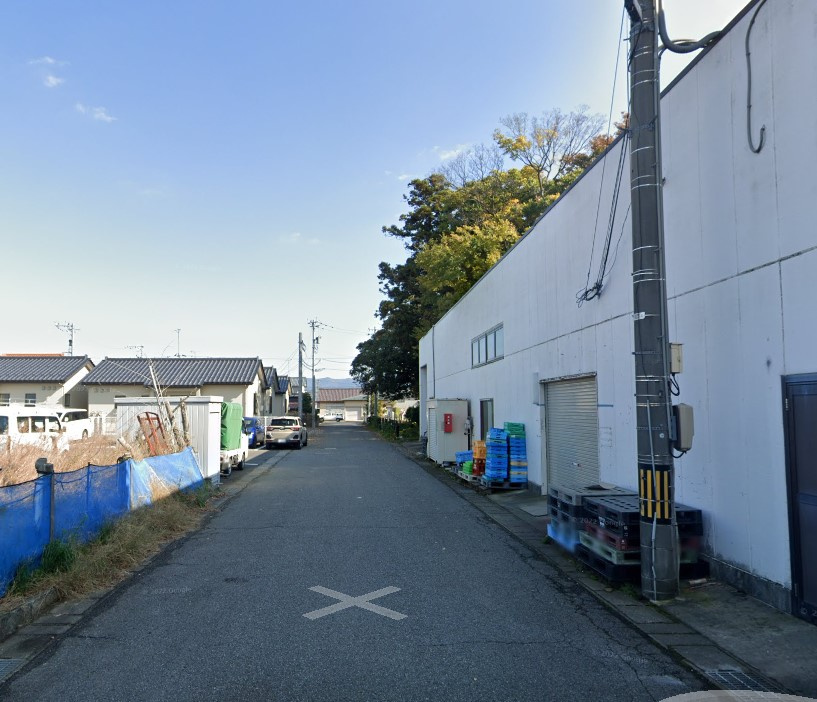 あわら市大溝1丁目　土地の前面道路含む現地写真