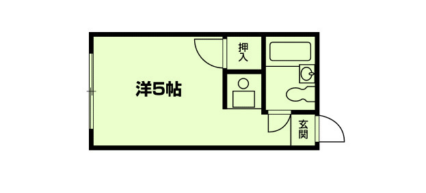 コーポ紫明の間取り|代表的な間取りです。