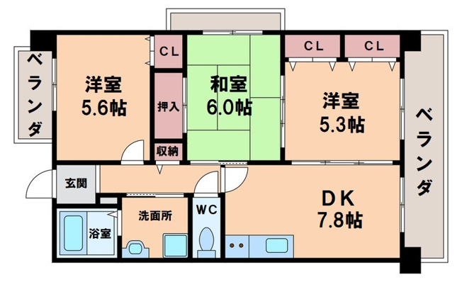 【間取り】 | コーシャハイツ北山