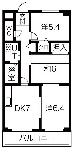 レイクアベニュー白鳥の間取り
