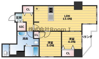 【間取り】 | グラシア堺筋本町