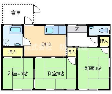山口市吉敷の一戸建ての間取り