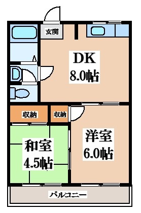 【間取り】 | 第二コーポ春日荘
