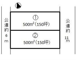 【土地図】 | 深谷市山河 880万 土地②