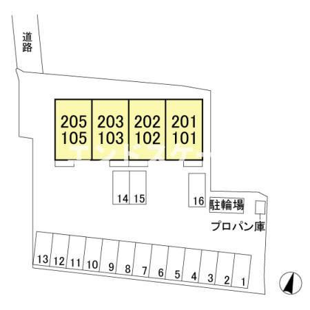 グラッツェの区画図|高崎、前橋エリアのお部屋探しはエンドスケープまで！お客様の理想お聞かせ下さい♪