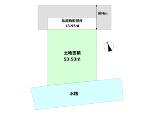 尼崎市武庫之荘5丁目売り土地の間取り