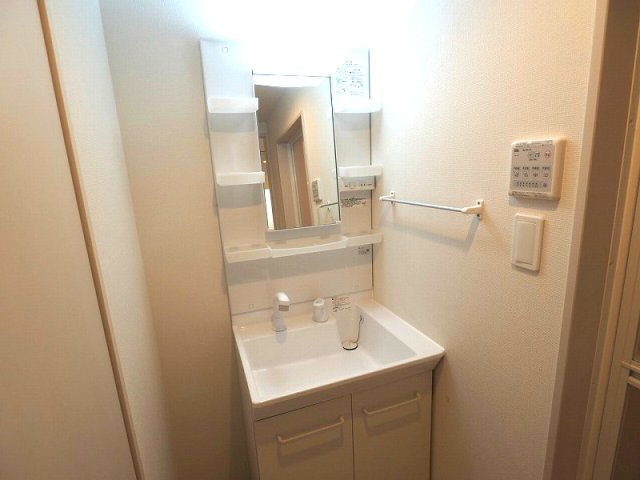 シャワー付きの洗面台です