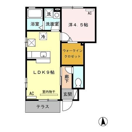 グランシャリオⅠ番館の間取り