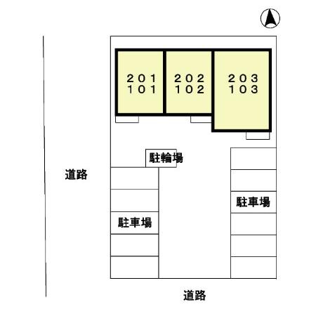 グランシャリオⅠ番館の区画図