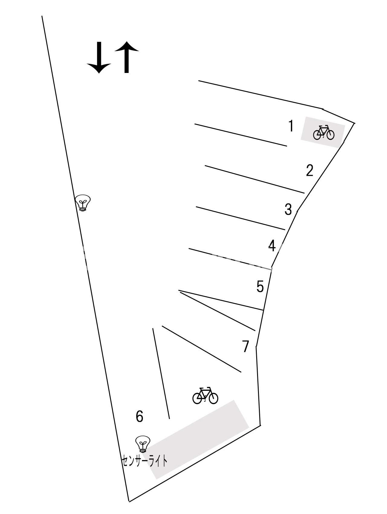 藤井駐車場の区画図