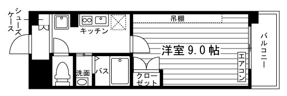 Espoir K-1の間取り|代表的な間取です
