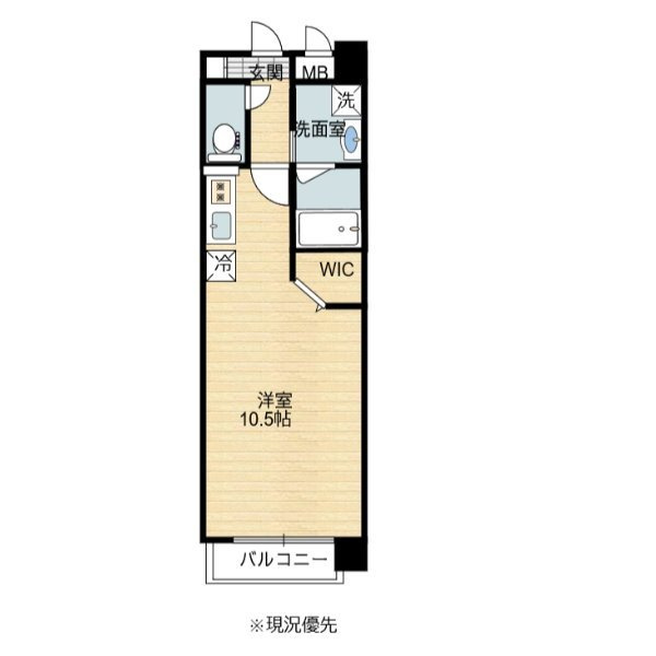 熊本市南区田迎６丁目の賃貸マンションの間取り