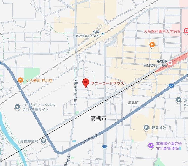 サニーコートSouth（サニーコートサウス）の地図