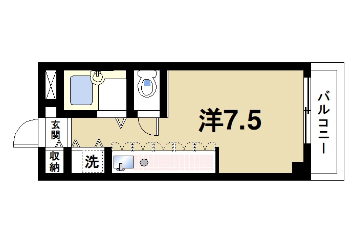朝日プラザ奈良プレシオの間取り|使いやすい間取りです