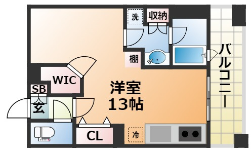 プレジール三ノ宮の間取り