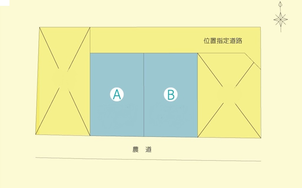 高岡町甲　Ｂ号地　建築条件付　売土地　（全2区画）の区画図|Ｂ区画