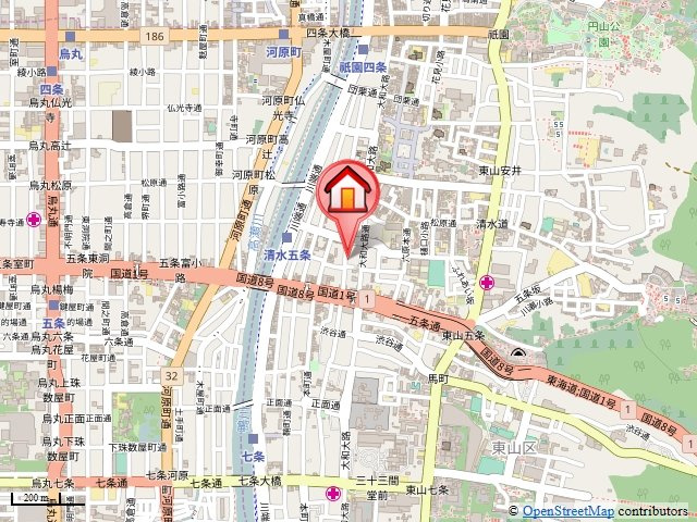Gracia清水五条（グラシア清水五条）の地図
