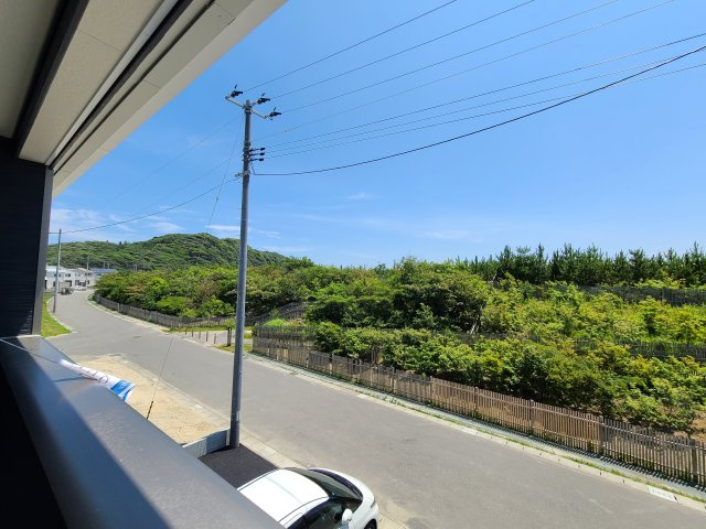 【子育て支援対象】平豊間第8の展望|4号棟写真　バルコニーからの眺望です